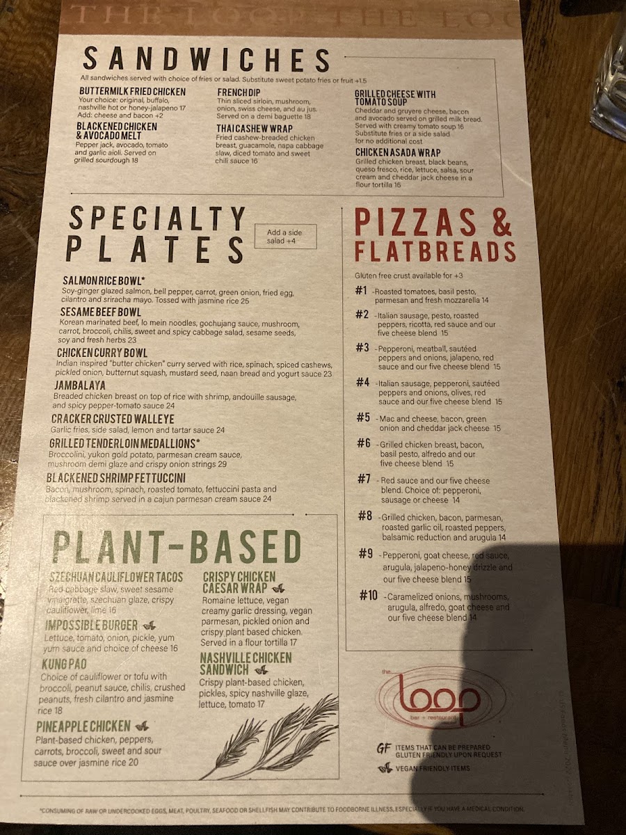 The Loop West End Menu - Image 3