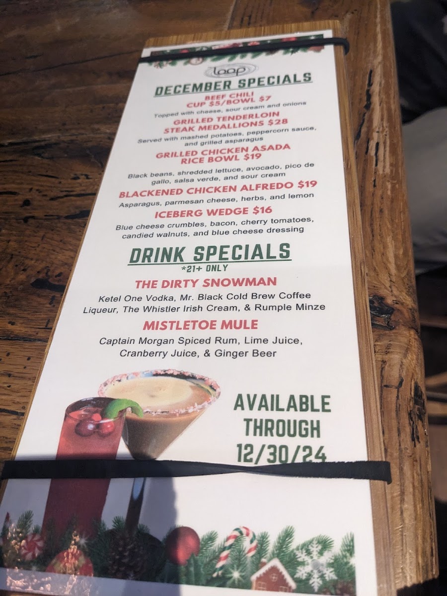 The Loop West End Menu - Image 6